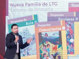 Mientras en las conferencias vespertinas se siguen explicando los libros de primaria, la Caniem señala que han colaborado sólo en los de secundaria. ESPECIAL/ @SEP_MX