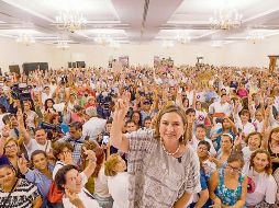 Xóchitl Gálvez estuvo ayer en Tampico, Tamaulipas, donde dijo que buscará hacer fuerte al Frente Amplio por México sumando el apoyo del PRD y MC. ESPECIAL/ @XochitlGalvez