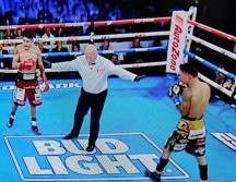 Arriba del ring ambos pugilistas lo dieron todo. ESPECIAL