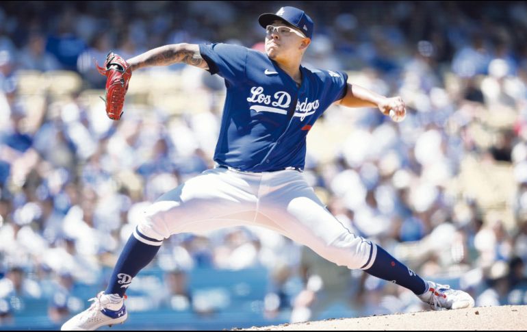 Julio Urías ha ganado cinco de sus últimas siete aperturas. AFP