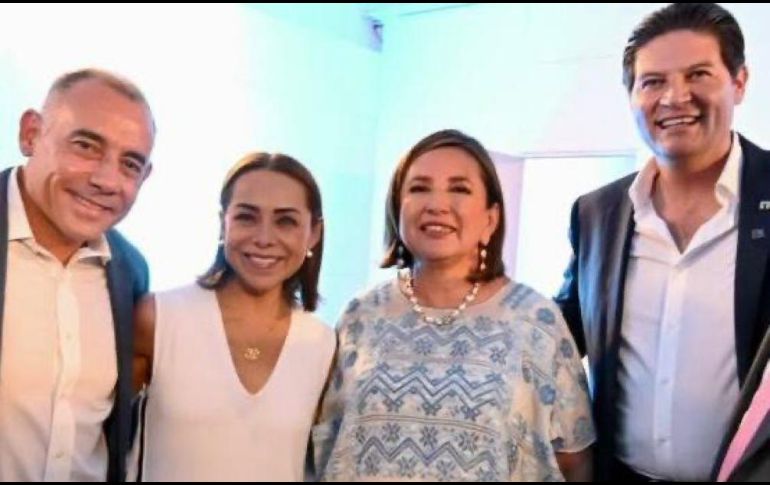 Alberto Esquer tuvo oportunidad de sostener un encuentro tanto con Xóchitl Gálvez, como con los dirigentes panistas presentes que se dieron cita en Morelia. ESPECIAL