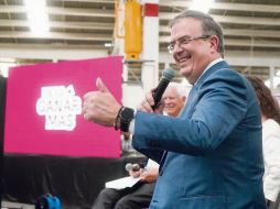 Marcelo Ebrard presenta una propuesta de un modelo económico distinto al que actualmente desarrolla la administración del Presidente López Obrador. ESPECIAL/ @M_Ebrard