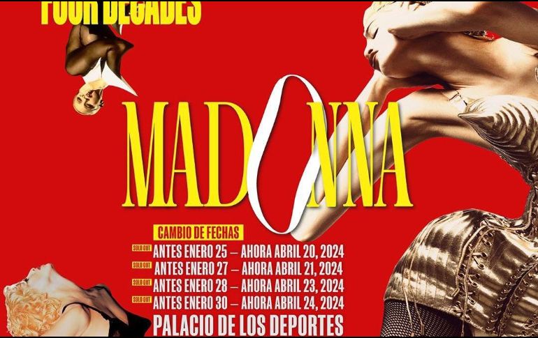Madonna está lista para regresar a los escenarios. ESPECIAL/ Ticketmaster
