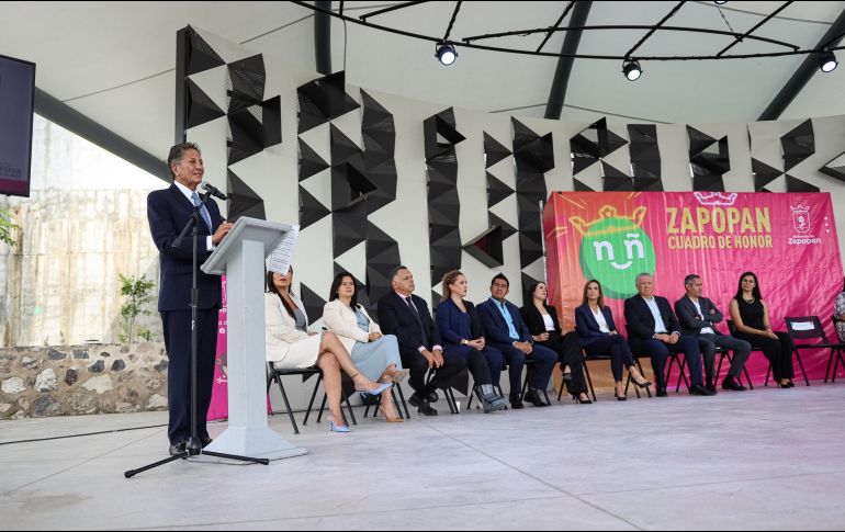 El alcalde Juan José Frangie señaló que todo el trabajo de parte de todas y todos los integrantes del ayuntamiento ha valido la pena, pues se ve reflejado en la excelencia. EL INFORMADOR / H. Figueroa