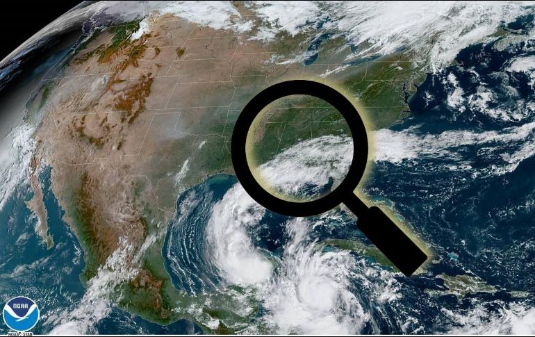 El Servicio Meteorológico Nacional (SMN), fuente oficial del Gobierno de México en materia climática, vigila tres zonas en el Océano Atlántico. EFE / NOAA / ARCHIVO