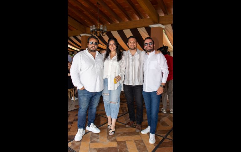 Eloy Assad, Barbara Ortiz, Paulo de la Isla y Rodolfo Vargas. GENTE BIEN JALISCO/ Christian Pérez