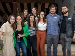 Sofía Hernández, Paola Valdivia, Fany Hernández, Zaira Gandarilla, Karina Reyes, Karen Ibarra, Luis Vanegas y Rodrigo Guerrero. GENTE BIEN JALISCO/ Christian Pérez