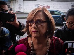 Martha Lucía Micher, representante de Marcelo Ebrard, mencionó que no firmó el acuerdo de confidencialidad para no revelar los nombres de las empresas insaculadas. SUN/G. Pano