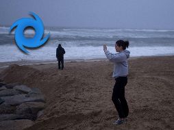 Las bandas nubosas del huracán 