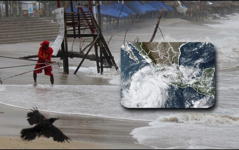 Las bandas nubosas de huracán 