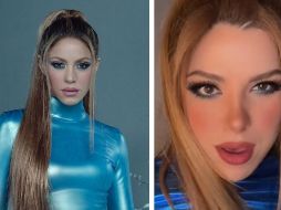 Shakira y la chica doble que tiene en TikTok. ESPECIAL/ Instagram @shakira / TikTok @loredalo