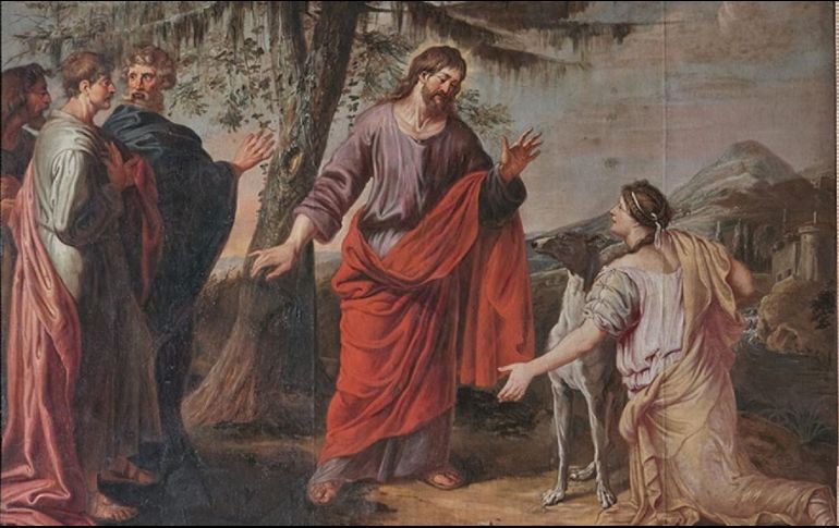 «Mujer, ¡qué grande es tu fe! Que se cumpla lo que deseas». WIKIPEDIA/«La mujer de Canaán», de Michael Angelo Immenraet