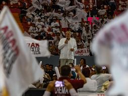 Adán Augusto tuvo su última actividad en Jalisco en una reunión en el auditorio Benito Juárez de Zapopan. EL INFORMADOR/A. Navarro