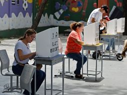 Para la primera vuelta electoral presidencial en Ecuador, Luisa González se posicionó en los comicios con 33,31 %, mientras que Daniel Noboa, en segundo lugar, con 24%.  EFE / M. Dueñas Castañeda
