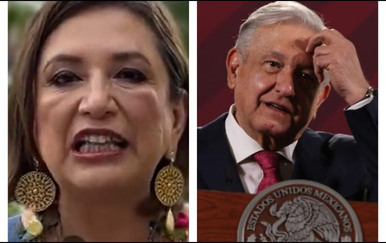 Xóchitl Gálvez (Senadora panista) y Andrés Manuel López Obrador (Presidente de México). SUN/ ARCHIVO/ TWITTER @XochitlGalvez