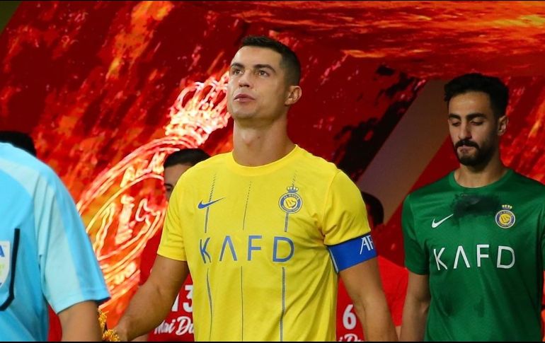 El portugués estaba bastante molesto por el desempeño del cuerpo arbitral y la falta de VAR. X/@AlNassrFC