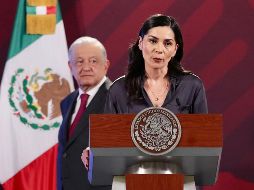 Lectora del Presidente Ándres Manuel López Obrador, Elizabeth García Vilchis. SUN/ V. Rosas
