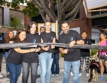 Corte de listón con Lucy Márquez, Muriel Cayón, Elisa Italia y Bernardo Camarena