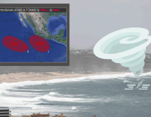 Es posible que este fin de semana se desarrollaren dos ciclones. EL UNIVERSAL / ARCHIVO | Twitter @conagua_clima