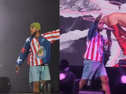 Fue la cuenta oficial de Chivas en Twitter quien compartió un video del artista de la música urbana en donde está cantando uno de sus temas y en ese momento lleva puesta la camiseta rojiblanca. TWITTER / @chivas