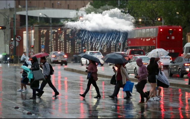 Las lluvias podrán estar acompañadas de descargas eléctricas, fuertes rachas de viento en zonas de tormenta y posible caída de granizo, dice el SMN. SUN / ARCHIVO
