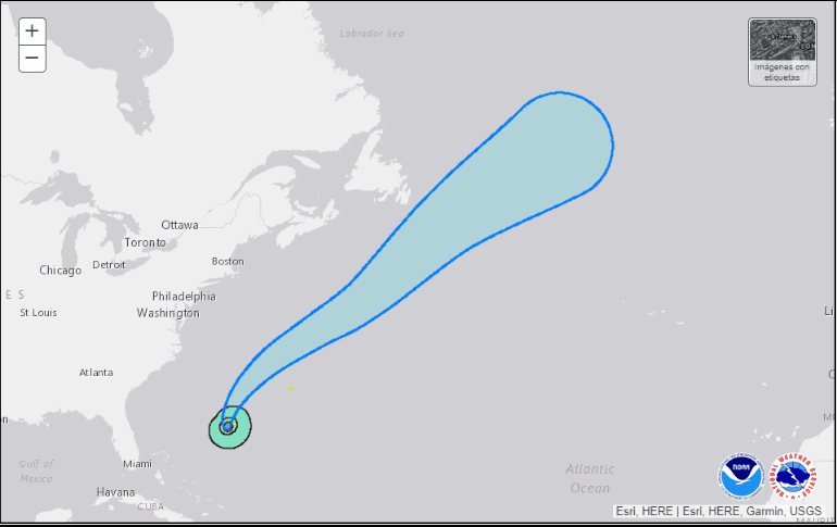 Se espera que Franklin siga siendo un huracán hasta el sábado. ESPECIAL/NHC