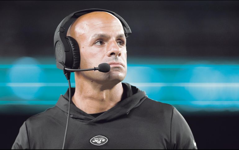Robert Saleh está en su tercer año como entrenador en jefe de los Jets. AFP/S. Stier