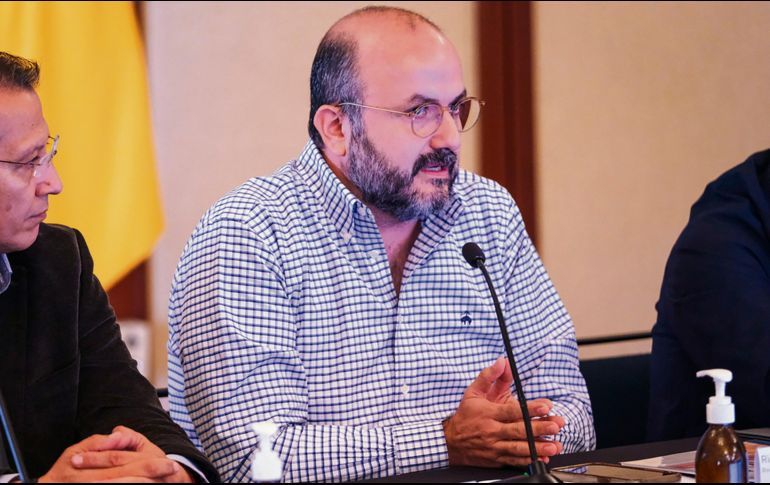 El rector de la UdeG, Ricardo Villanueva, expuso los resultados del análisis de los libros de texto gratuitos. ESPECIAL