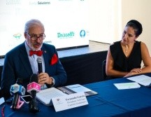 El titular de la AmCham Guadalajara, Fernando García y Rosa María Becerra, Board Advisor de AmCham Guadalajara. EL INFORMADOR/ A. Navarro