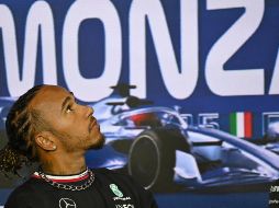 Hamilton se dijo contento por su renovación con Mercedes. EFE/Daniel Dal Zennaro