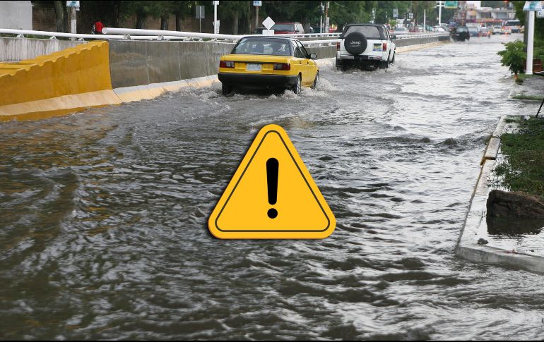 En Guadalajara no es necesaria una lluvia torrencial para que se generen inundaciones. EL INFORMADOR / ARCHIVO