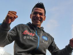 Lozano se dijo contento por regresar al PSV, mismo al que arribará luego de hacer historia con el Napoli al conseguir el título de la Serie A. AFP / ARCHIVO