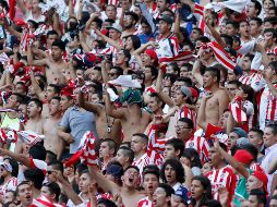 La afición del Guadalajara agredió a la afición de Rayados. IMAGO7