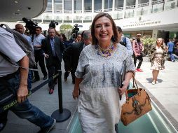 Ante las declaraciones del Presidente, Gálvez le respondió ante los medios de comunicación previo a la sesión del Senado de la República y recalcó que grosería es la situación que vive México en la actualidad. SUN / D. Sánchez