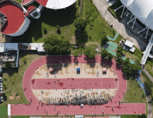 El ayuntamiento de Zapopan inauguró las instalaciones de la Ciudad Deportiva Zapopan y reaperturó el Acuacentro. Especial.