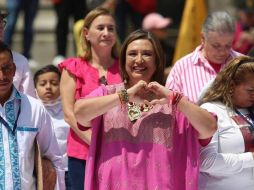 La senadora no desaprovechó el momento para mofarse de la posible ruptura de Marcelo Ebrard con Morena. ESPECIAL/@XochitlGalvez