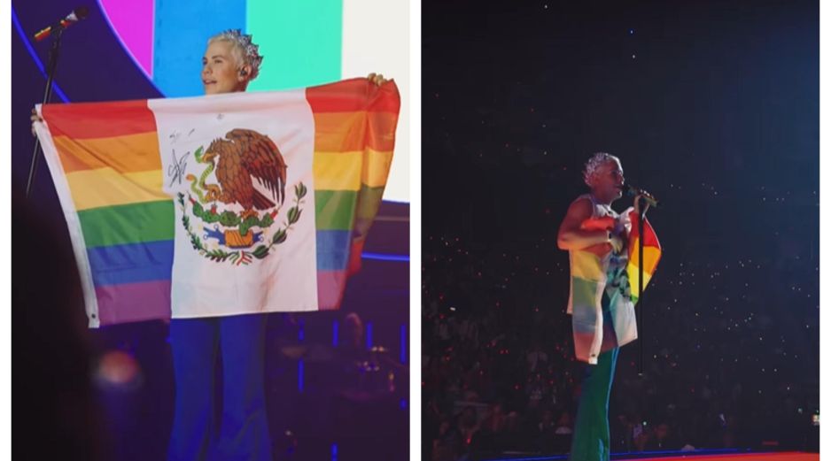Christian Chávez es criticado en redes por alterar la bandera de México. ESPECIAL / Instagram @christianchavezreal