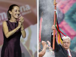 Claudia Sheinbaum deberá recibir el bastón de mando por parte del Presidente López Obrador, que simboliza la transición de la dirigencia del movimiento de la 4T. EFE / J. Méndez / NTX / ARCHIVO