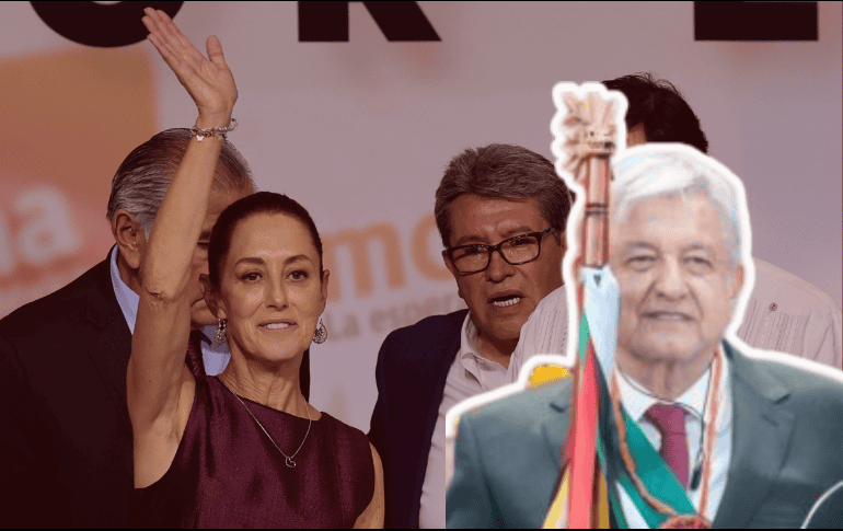 Ahora será Claudia Sheinbaum la encargada de recibir el bastón de mando. EFE/ARCHIVO