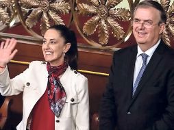 Tras imponerse en las encuestas de Morena, Sheinbaum le envió un mensaje a Ebrard para decirle que las puertas del partido están abiertas. SUN / ARCHIVO