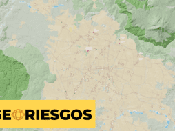 La Universidad de Guadalajara sacó una página de mapas para conocer cuál es la zona de riesgos por zona. Captura de pantalla página Georiesgos.