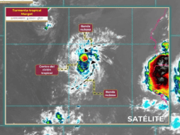 A partir del domingo, la tormenta tropical Margot, podría subir a huracán categoría 1. ESPECIAL/CONAGUA