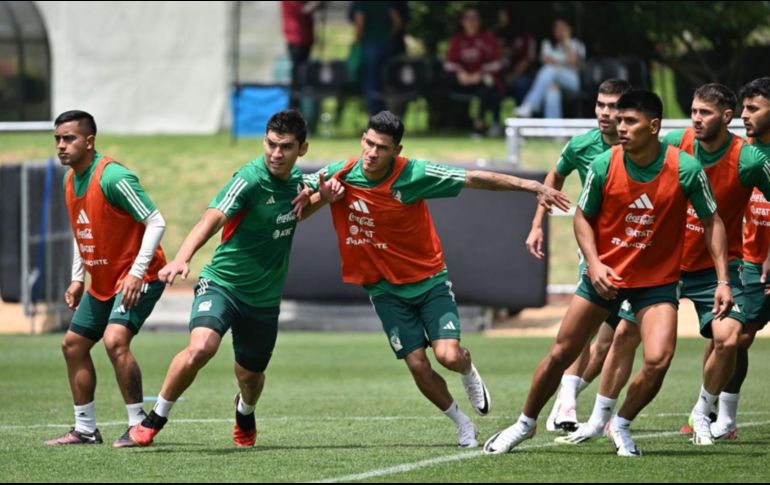 El conjunto azteca sigue con su intenso entrenamiento. ESPECIAL/Selección Mexicana
