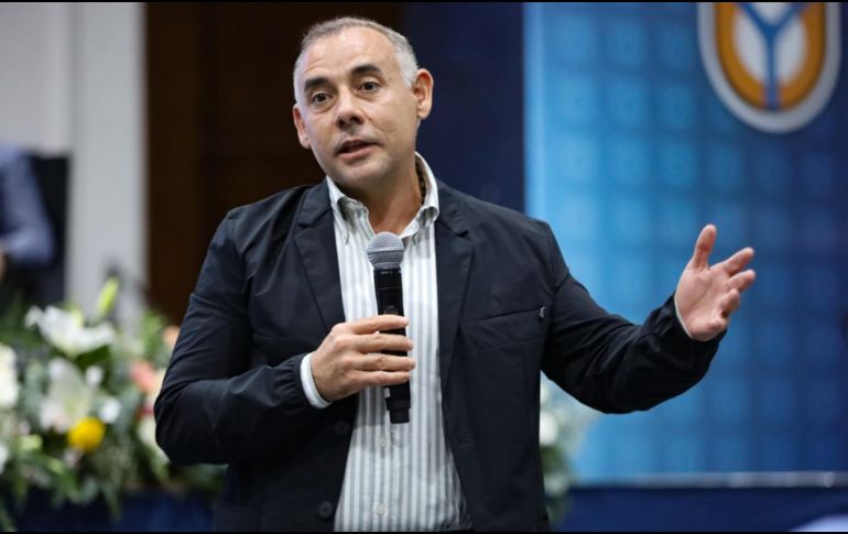 El funcionario y también aspirante a ser candidato a la gubernatura, expresó que, en caso de ser elegido, buscaría trabajar en conjunto con organismos civiles. EL INFORMADOR/ A. Navarro.