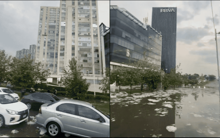 Acueducto y avenida Patria quedaron colapsadas por los témpanos de hielo que se formaron por la acumulación de granizo. ESPECIAL