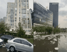 Acueducto y avenida Patria quedaron colapsadas por los témpanos de hielo que se formaron por la acumulación de granizo. ESPECIAL