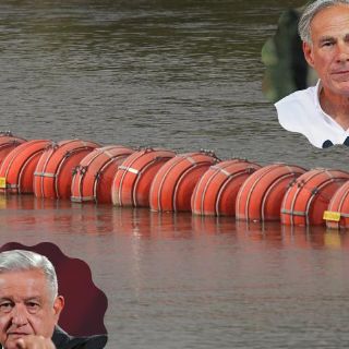 López Obrador critica al gobernador de Texas por negarse a retirar las boyas del río Bravo