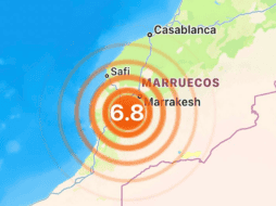 En Marruecos se registró un fuerte temblor esta tarde noche, con epicentro en a aldea de Adassil.  Cortesía SkyAlert.