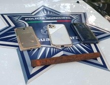 Según oficiales, los sujetos trataron de escapar, pero fueron interceptados metros adelante, 