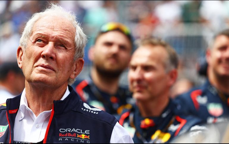 Una vez que dicha declaración comenzó a darle la vuelta al mundo, Helmut Marko publicó un comunicado para disculparse con Checo Pérez. AFP / ARCHIVO